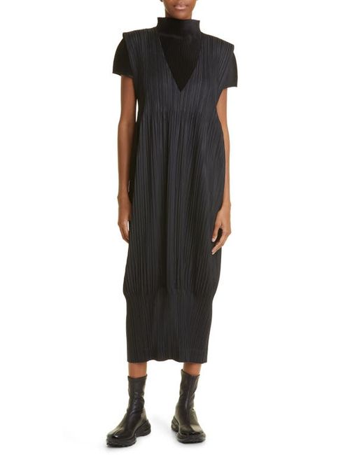 Pleats Please By Issey Miyake Thicker Bottoms Pleated Pinafore Dress in at