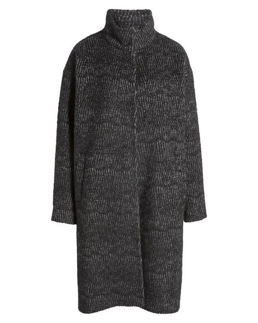 Eileen Fisher Stand Collar Alpaca Blend Coat in at