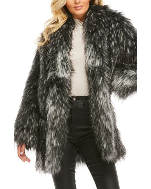 Donna Salyers Fabulous Furs Shawl Collar Faux Fur Coat in at