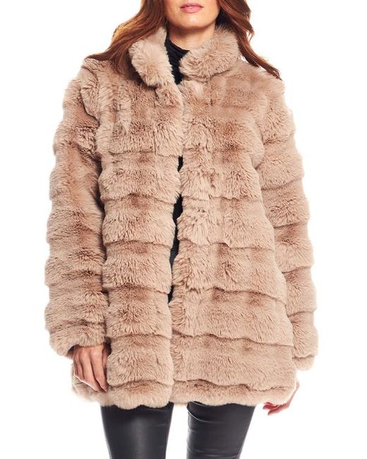 Donna Salyers Fabulous Furs Rainier Reversible Faux Fur Coat in at