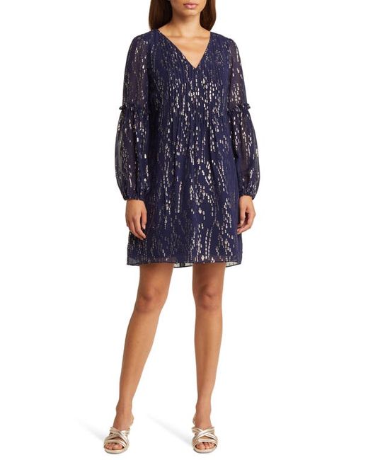 Lilly Pulitzer® Lilly Pulitzer Cleme Long Sleeve Silk Blend Dress in at 00