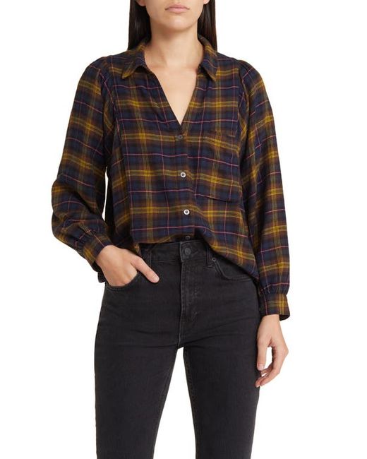 Rails Lauren Plaid Button-Up Shirt in at X-Small