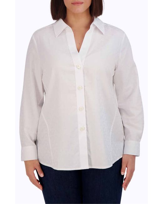 Foxcroft Paityn Button-Up Shirt in at 14W