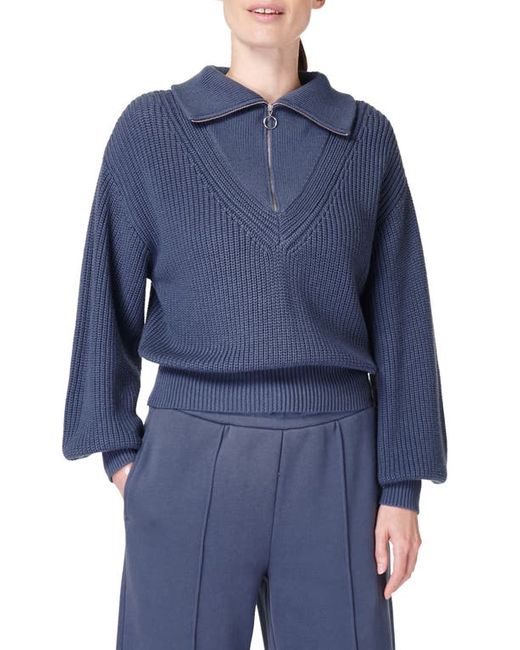 Sweaty Betty Modern Cotton Wool Half Zip Sweater in at Xx-Small