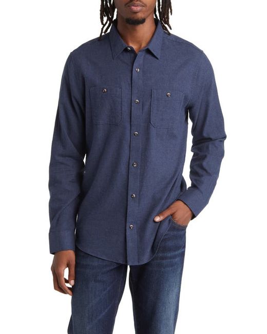 TravisMathew Cloud Flannel Button-Up Shirt in at