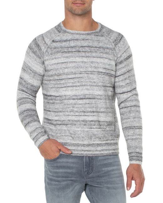 Liverpool Los Angeles Marled Stripe Raglan Sleeve Sweater in at Small