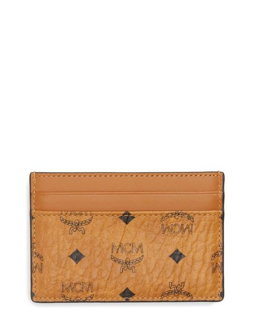 Mcm Logo Leather Card Case in at