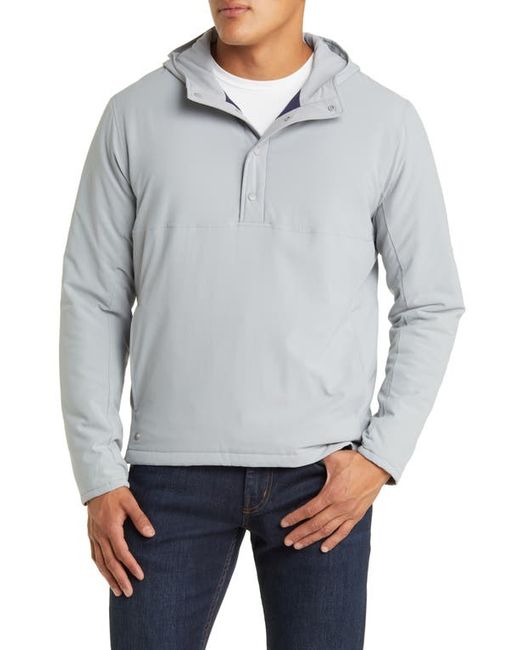 Peter Millar Approach Half Placket Hooded Pullover Jacket in at Small