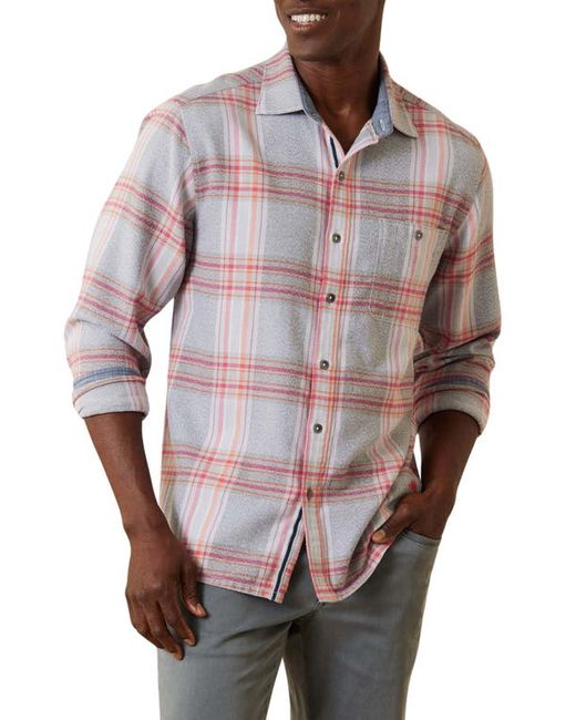 Tommy Bahama Canyon Beach Unwind Plaid Flannel Button-Up Shirt in at Lt