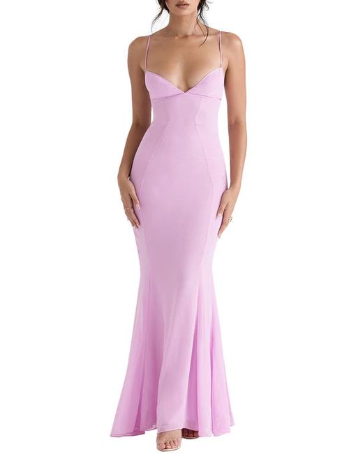 House Of Cb Georgette Mermaid Gown in at X-Small D