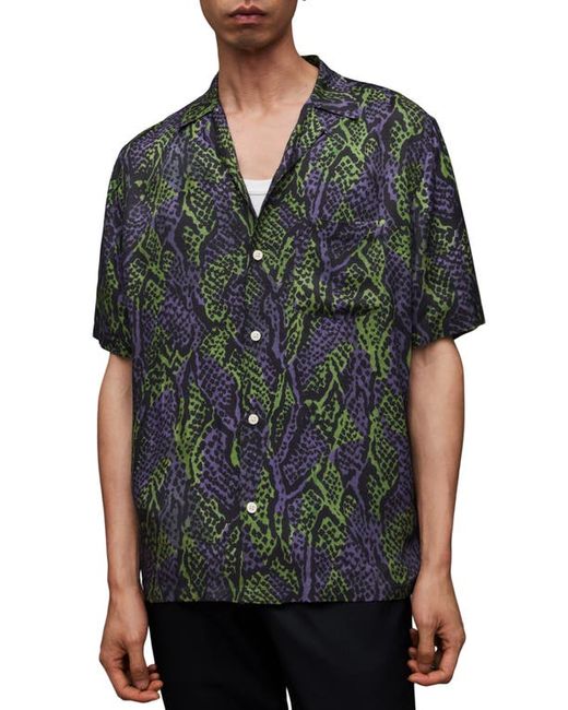AllSaints Skink Camp Shirt in at Small