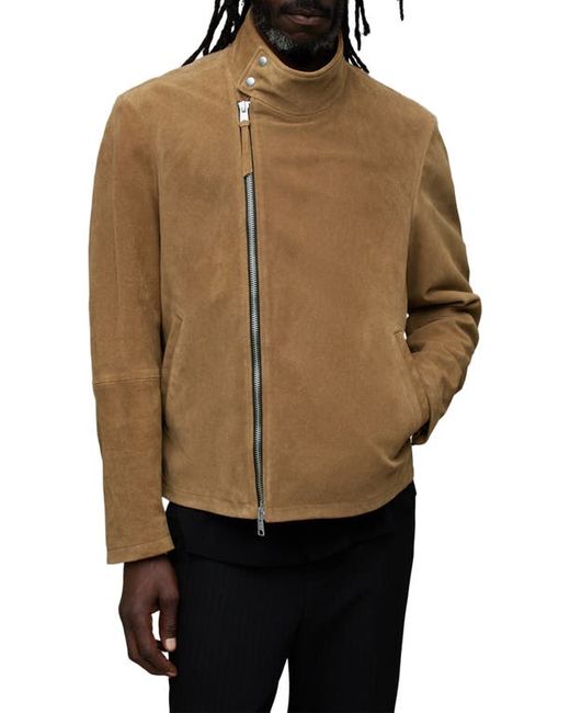 AllSaints Timber Suede Biker Jacket in at Small