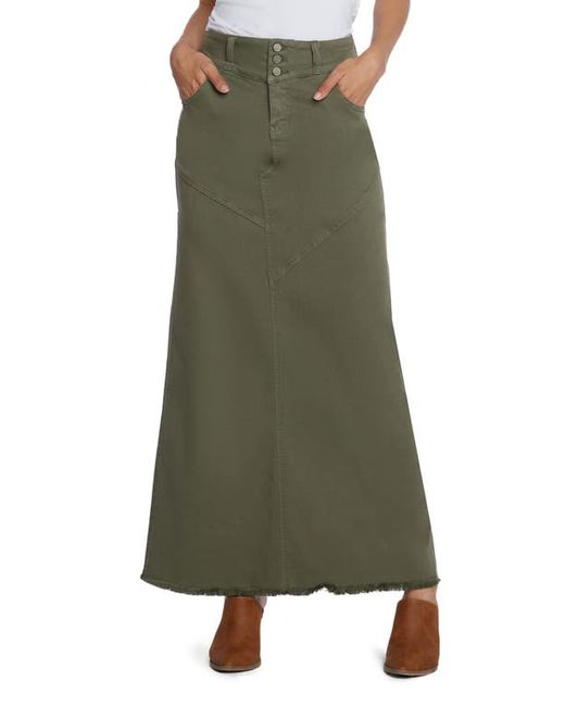 Wash Lab Denim Pieced Denim Maxi Skirt in at
