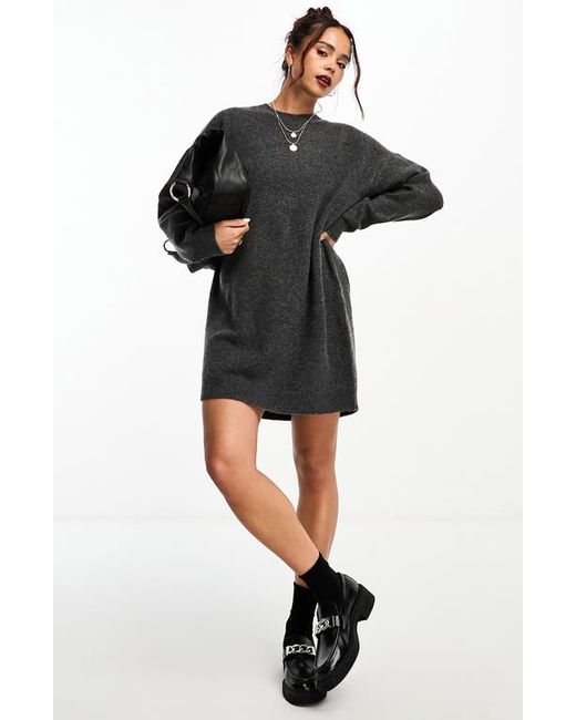 Asos Design Long Sleeve Sweater Dress in at