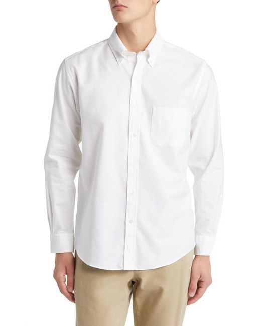 Brooks Brothers Oxford Button-Down Dress Shirt in Solid at 15 33
