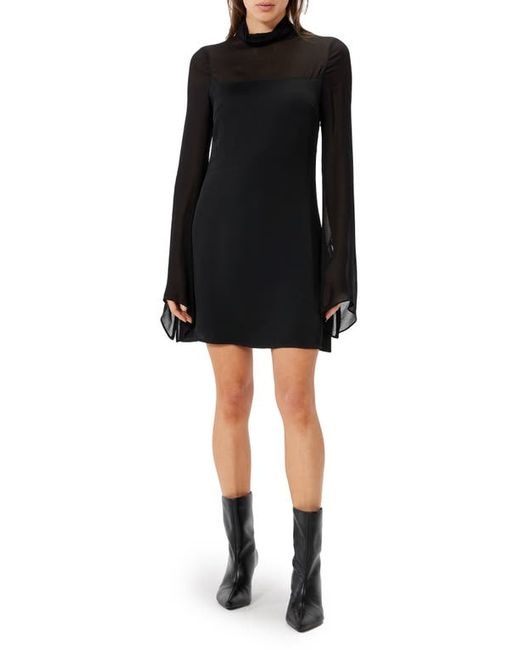 Sophie Rue Marceau Long Sleeve Chiffon Minidress in at X-Small