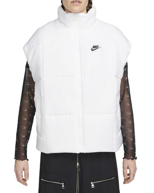 Nike Sportswear Classic Water Repellent Therma-FIT Loose Puffer Vest in Black at