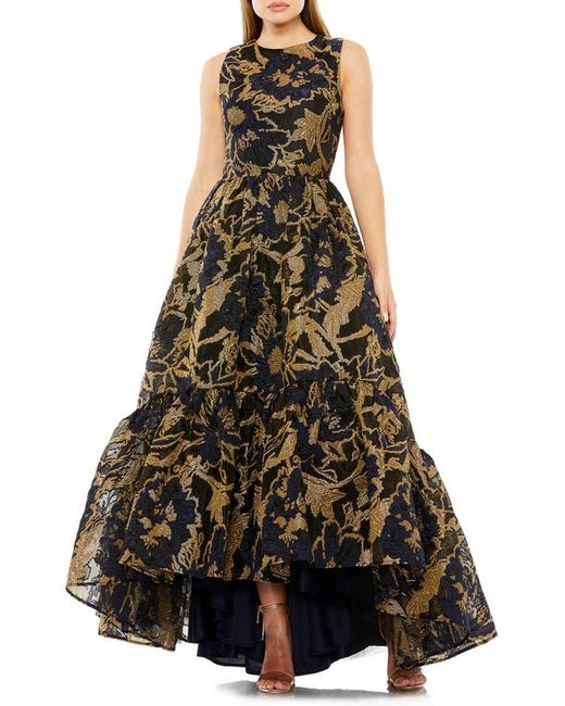 Mac Duggal Brocade High-Low Gown in at
