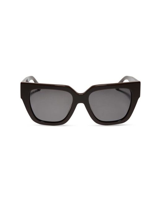 Diff Remi II 53mm Polarized Square Sunglasses in Truffle/Grey at