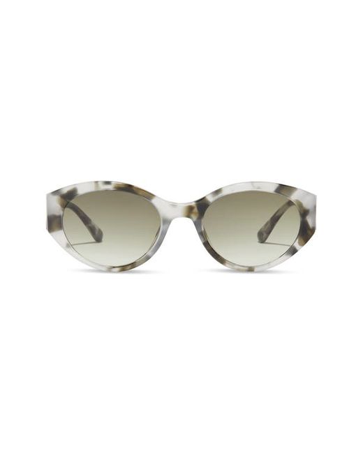 Diff Linnea 55mm Oval Sunglasses in Kombu/Olive Gradient at