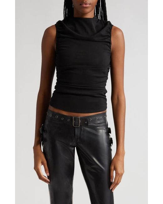 Miaou Cam Ruched Crop Top in at X-Small