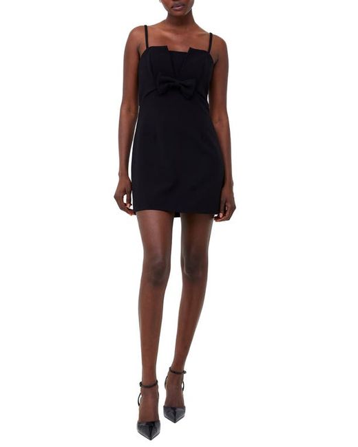 French Connection Whisper Bow Front Minidress in at