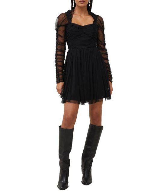 French Connection Edrea Long Sleeve Tulle Dress in at 0
