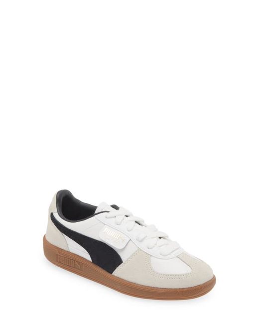 Puma Palermo Leather Sneaker in White-Vapor Gum at 6