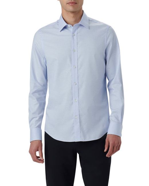 Bugatchi Julian Shaped Fit Print Button-Up Shirt in at Small