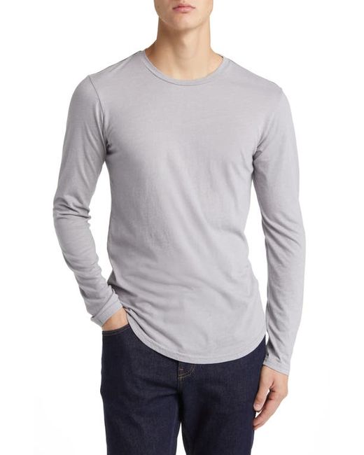 Goodlife Tri-Blend Long Sleeve Scallop Crew T-Shirt in at