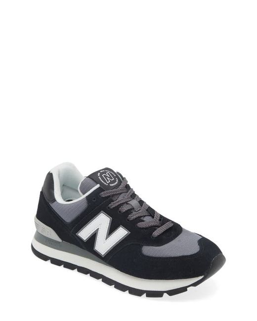 New Balance 574 Sneaker in Black/Grey at