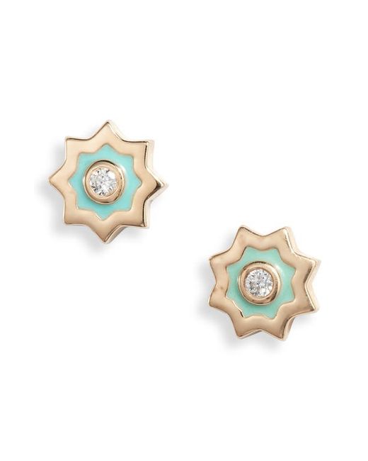 Anzie Diamond Starburst Stud Earrings in at