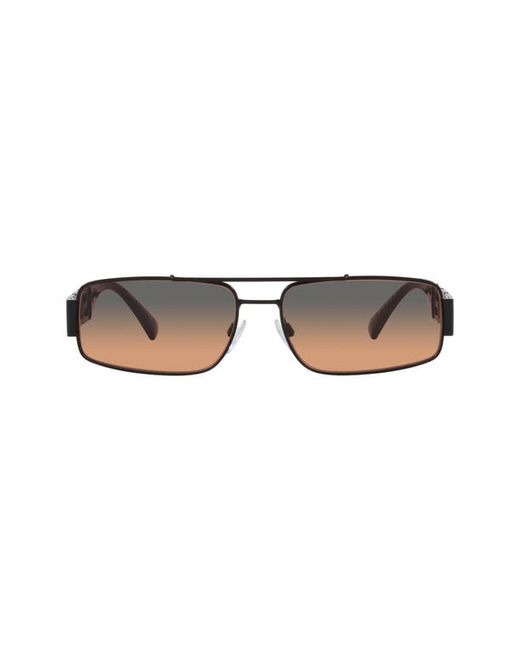 Versace 60mm Rectangular Sunglasses in at