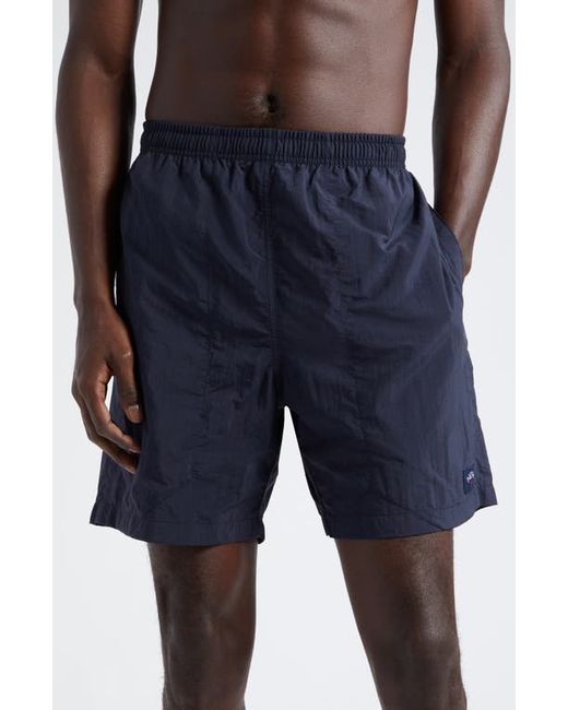 Noah NYC Core Logo Patch Swim Trunks in at Large