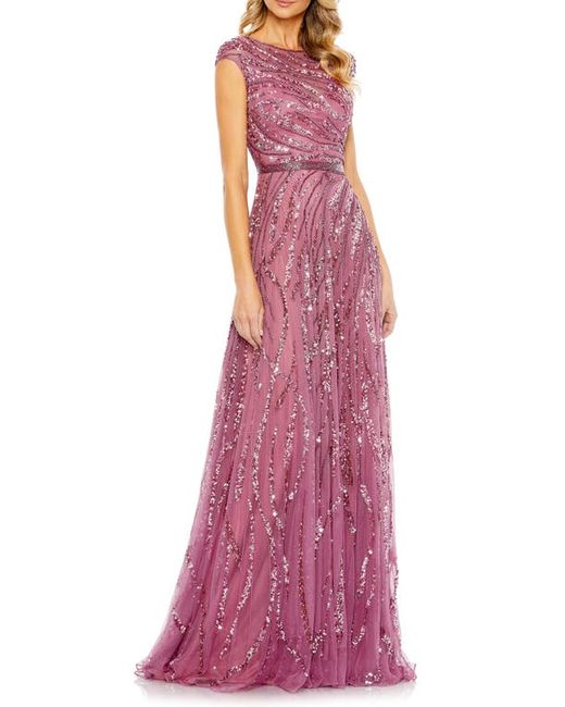 Mac Duggal Sequin A-Line Gown in at