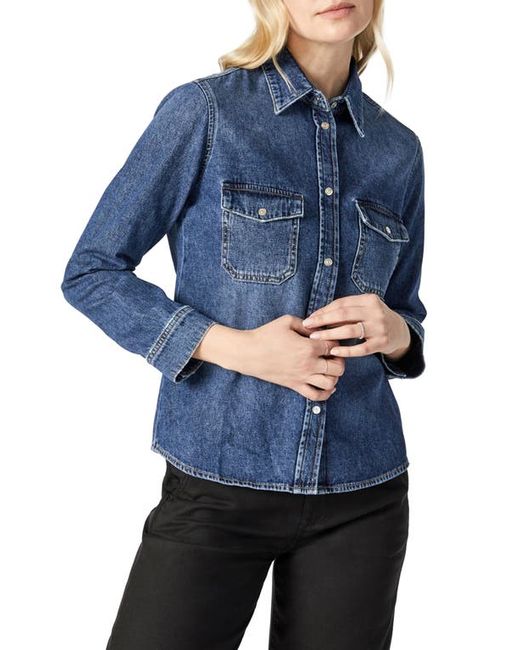 Mavi Jeans Levin Bracelet Sleeve Denim Shirt Jacket in at X-Small