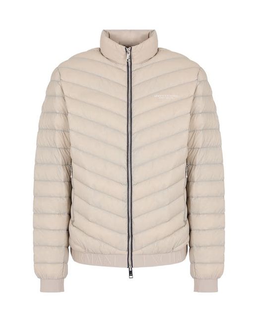 Armani Exchange Packable Down Puffer Jacket in Lining/Deep at Small