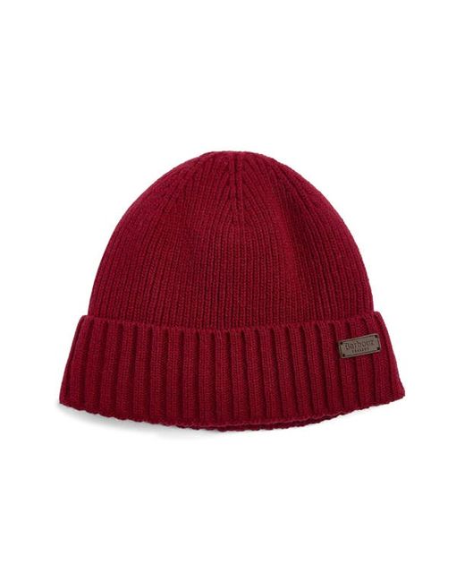 Barbour Carlton Fleece Lined Wool Blend Beanie in at