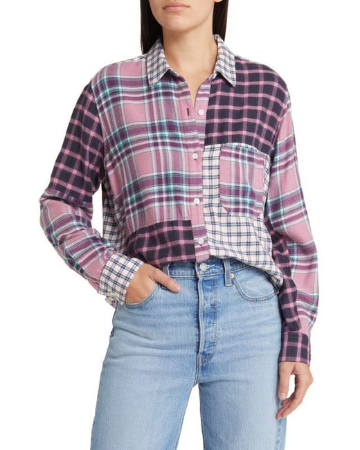 Rails Lakin Mixed Plaid Button-Up Shirt in at