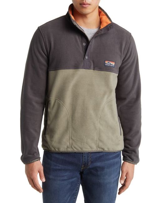 Faherty Low Pile Fleece Popover Jacket in Faded Light Pine at