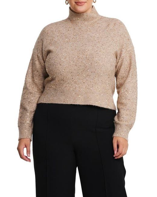 Estelle Sparkle Sequin Sweater in at 16W