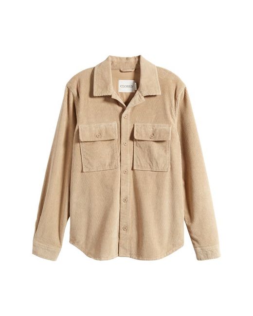Closed Regular Fit Corduroy Button-Up Utility Shirt in at Small