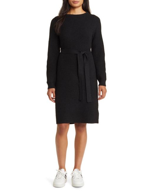 CaslonR caslonr Long Sleeve Belted Sweater Dress in at