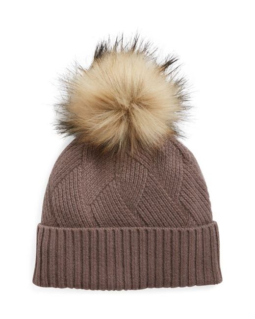 Nordstrom Recycled Cashmere Pom Beanie in at