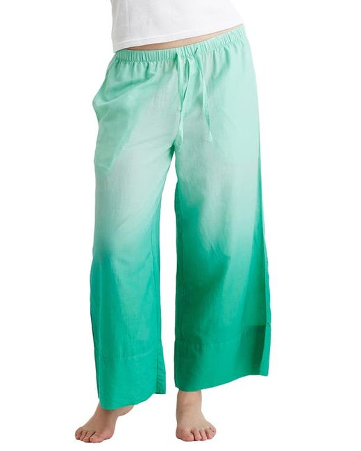 Papinelle Ombré Wide Leg Cotton Pajama Pants in at X-Large
