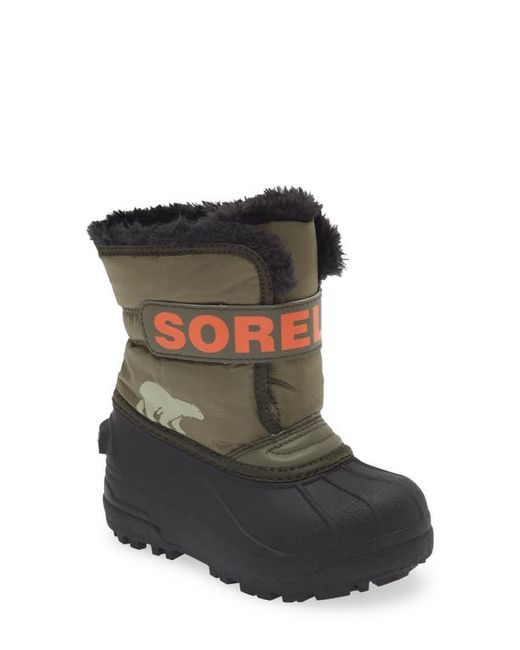 Sorel Snow Commander Insulated Waterproof Boot in Stone Alpine Tundra at