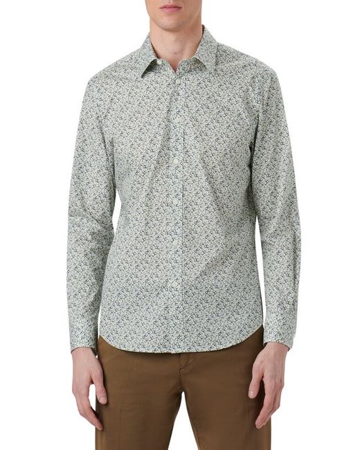 Bugatchi Julian Shaped Fit Floral Stretch Cotton Button-Up Shirt in at Medium