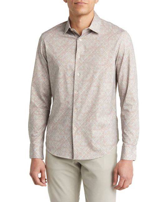 Bugatchi James OoohCotton Geometric Print Button-Up Shirt in at Small