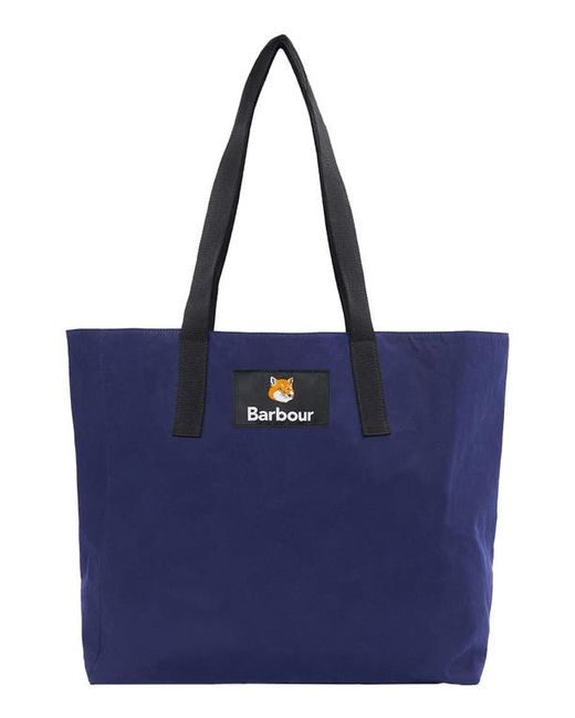 Barbour x Maison Kitsuné Reversible Tote Bag in at