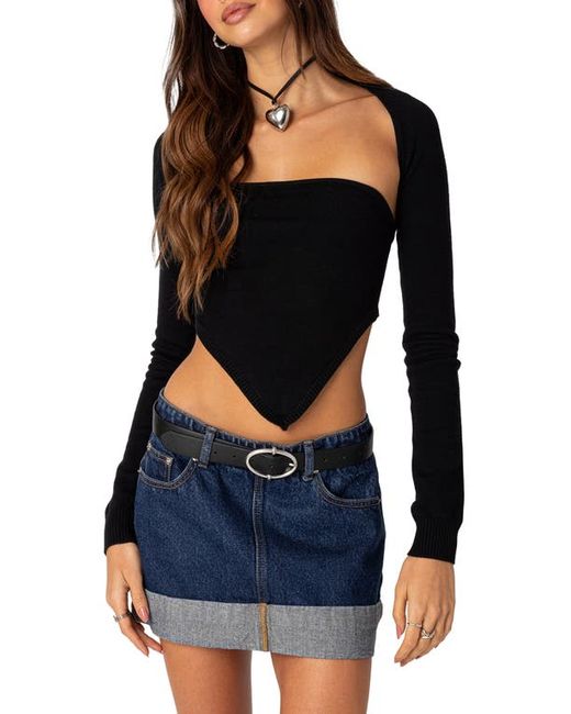 Edikted Strapless Triangle Top Shrug in at X-Small